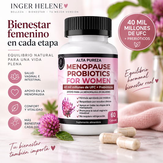 🌸 Menopause Probiotics for Women – 40 Mil Millones UFC + Prebióticos